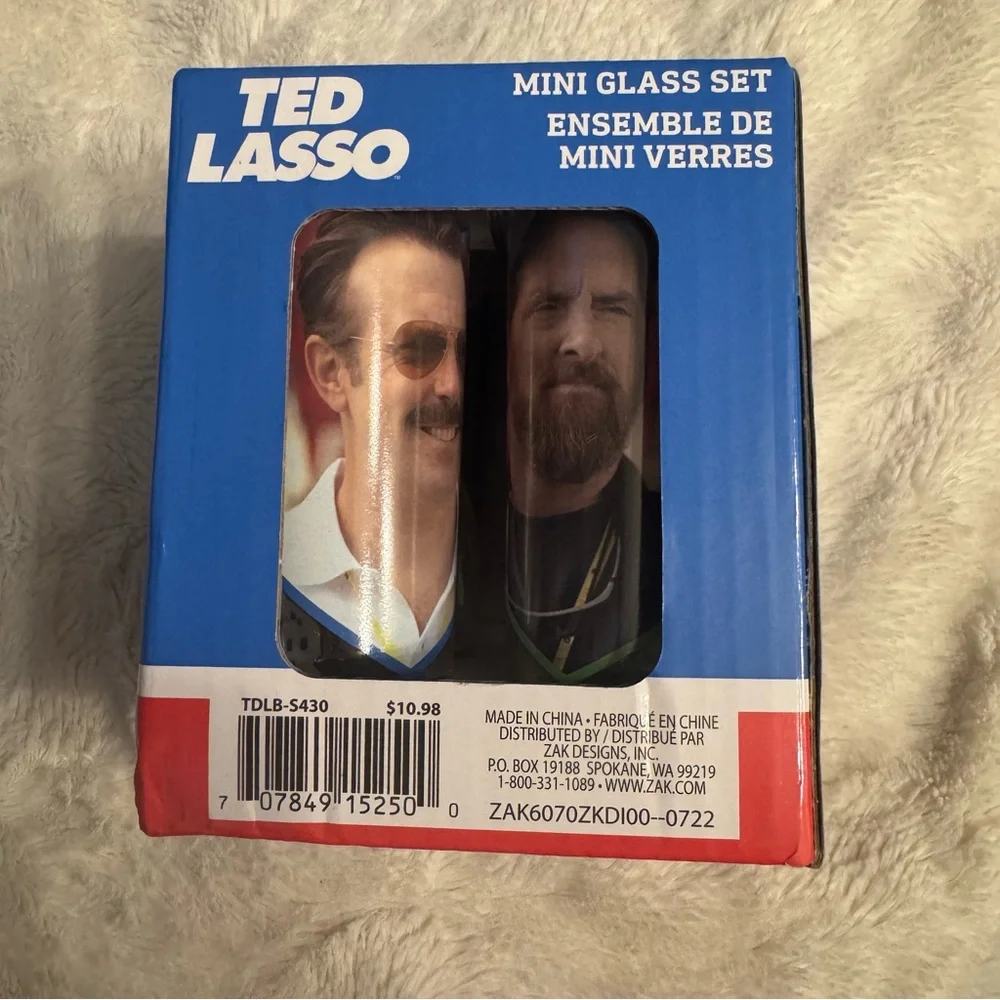 Ted Lasso Mini Glass Shot‎ Set of 4 Featuring Main Characters